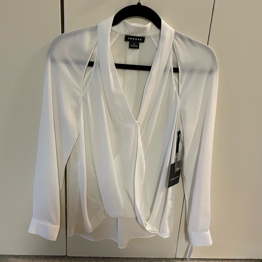 Trouvé XS Chiffon Blouse, new with tags